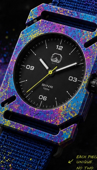 BINR-01 titanium splash watch